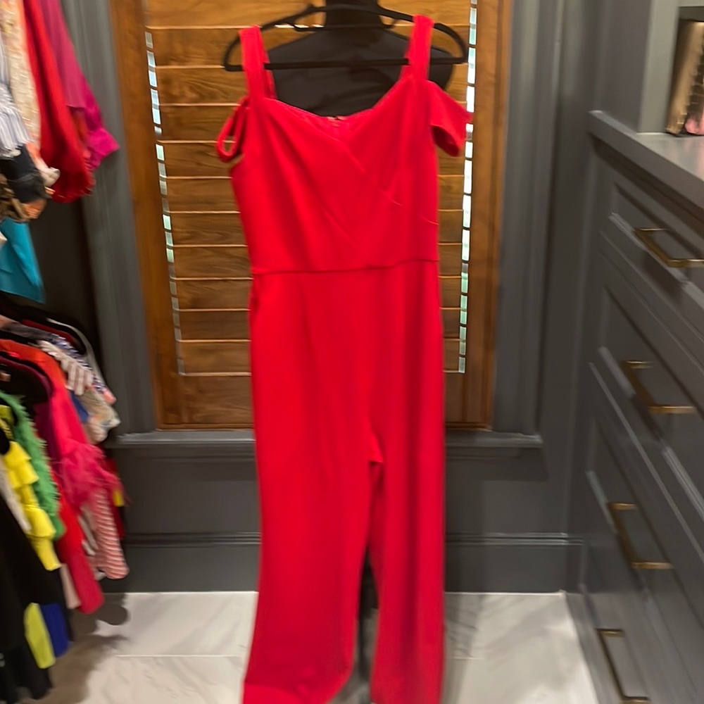 Tahiri red jumpsuit